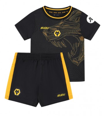 Wolves Segunda Equipación Niños 2024-25 Manga Corta (+ Pantalones cortos)